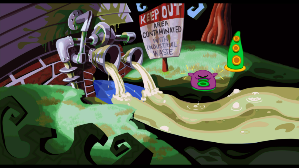 Screenshot aus dem Spiel Day of the Tentacle Remastered - Tentakel am Fluss 2